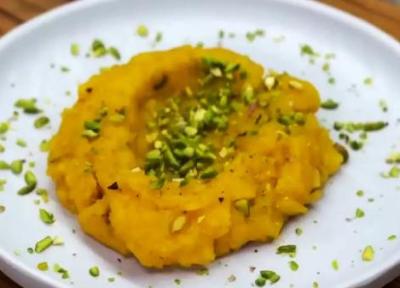 طرز تهیه حلوا شیر شمالی با رنگ و طعم عالی طرز تهیه حلوا شیر شمالی با رنگ و طعم عالی